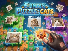 თამაში Funny Puzzle: Cats ონლაინ