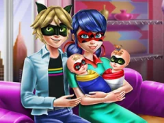 თამაში Dotted Girl Family Day ონლაინ