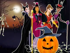 თამაში Princesses Halloween Night ონლაინ