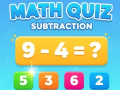 თამაში Math Quiz - Subtraction ონლაინ