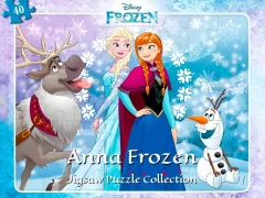 თამაში Anna Frozen Jigsaw Puzzle Collection ონლაინ