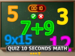 თამაში Quiz 10 Seconds Math ონლაინ