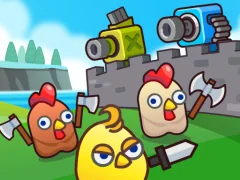 თამაში Merge Cannon: Chicken Defense ონლაინ