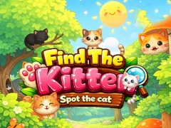 თამაში Find the Kitten Spot the Cat ონლაინ