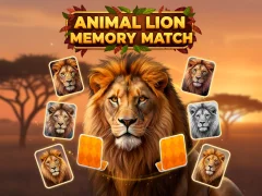 თამაში Animal Lion Memory Match ონლაინ