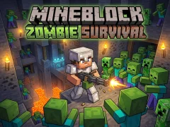 თამაში Mineblock Zombie Survival ონლაინ