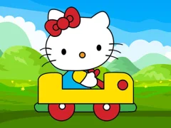 თამაში Hello Kitty Car Jigsaw ონლაინ