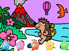 თამაში Color By Code Volcano Hedgehog ონლაინ