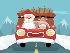 თამაში Santa Giving Presents Jigsaw ონლაინ