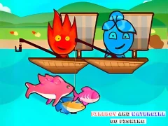 თამაში FireBoy And WaterGirl Go Fishing ონლაინ