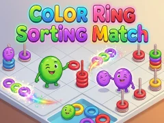 თამაში Color Ring Sorting Match ონლაინ