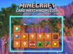 თამაში Minecraft Card Matching Puzzle ონლაინ