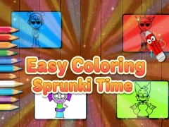 თამაში Easy Coloring Sprunki Time ონლაინ