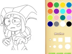 თამაში Pomni Coloring Book For Kids ონლაინ