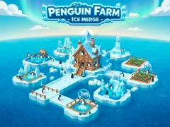 თამაში Penguin Farm - Ice Merge ონლაინ