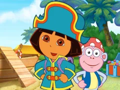 თამაში Dora The explorer Dora's Pirate Boat Treasure Hunt ონლაინ
