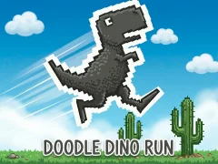 თამაში Doodle Dino Run ონლაინ