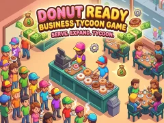 თამაში Donut Ready Business Tycoon Game ონლაინ