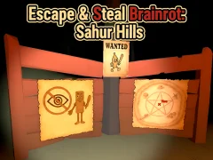 თამაში Escape & Steal Brainrot: Sahur Hills ონლაინ
