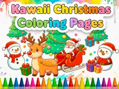 თამაში Kawaii Christmas Coloring Pages ონლაინ