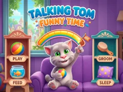 თამაში Talking Tom Funny Time ონლაინ