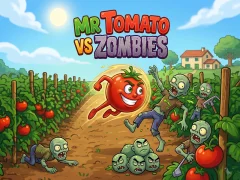 თამაში Mr Tomato VS Zombies ონლაინ