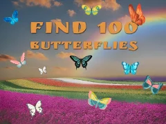 თამაში Find 100 butterflies ონლაინ