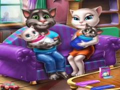 თამაში Angela Twins Family Day ონლაინ