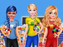 თამაში BFF Princess Vote For  FIFA 2018 Quarter Finals ონლაინ