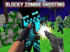 თამაში Blocky Zombie Shooting ონლაინ
