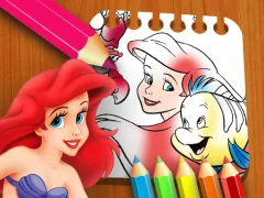 თამაში The Little Mermaid Coloring Book ონლაინ