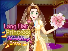თამაში Long Hair Princess Wedding Dress up ონლაინ