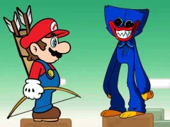 თამაში Mario vs Huggy Wuggy ონლაინ