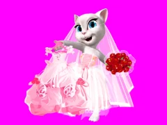 თამაში Talking Tom Angela City Wedding Boutique ონლაინ