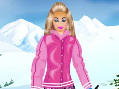 თამაში Barbie Snowboard Dress ონლაინ