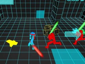 თამაში Stickman Neon Sword Fighting ონლაინ