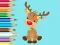თამაში Coloring Book: Cute Christmas Reindeer ონლაინ