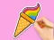თამაში Coloring Book: Rainbow Ice Cream ონლაინ