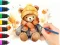 თამაში Coloring Book: Autumn Bear ონლაინ