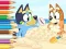 თამაში Coloring Book: Bluey On The Beach ონლაინ