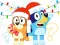 თამაში Kids Quiz: Bluey Christmas Quiz ონლაინ