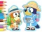 თამაში Coloring Book: Bluey Camping ონლაინ