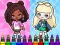 თამაში Coloring Book: Aha World Sporty Girl ონლაინ