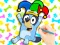 თამაში Coloring Book: Clown Bluey ონლაინ