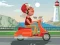 თამაში City Scooter Ride Coloring ონლაინ