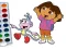 თამაში Dora The Explorer Coloring Book ონლაინ