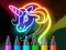 თამაში Learn to Draw Glow Cartoon ონლაინ