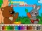 თამაში Coloring book: Bear and rabbit ონლაინ