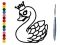თამაში Back To School: Swan Coloring Book ონლაინ