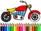 თამაში Back To School: Motorbike Coloring ონლაინ